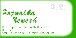 hajnalka nemeth business card